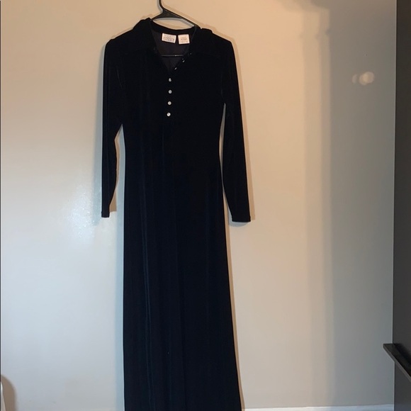 Vintage Moda International Velour Dress - Picture 1 of 4